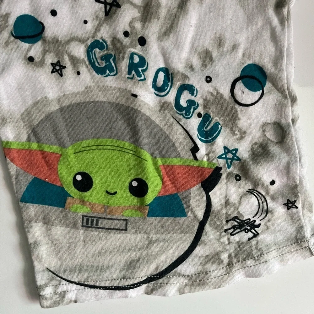 Star Wars • Grogu Kids T-Shirt - Gray Tie Dye